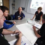 A club management meeting taking place.
